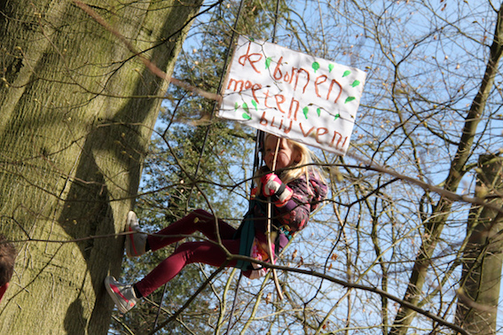 Demonstratie tegen verbreding Ring Utrecht