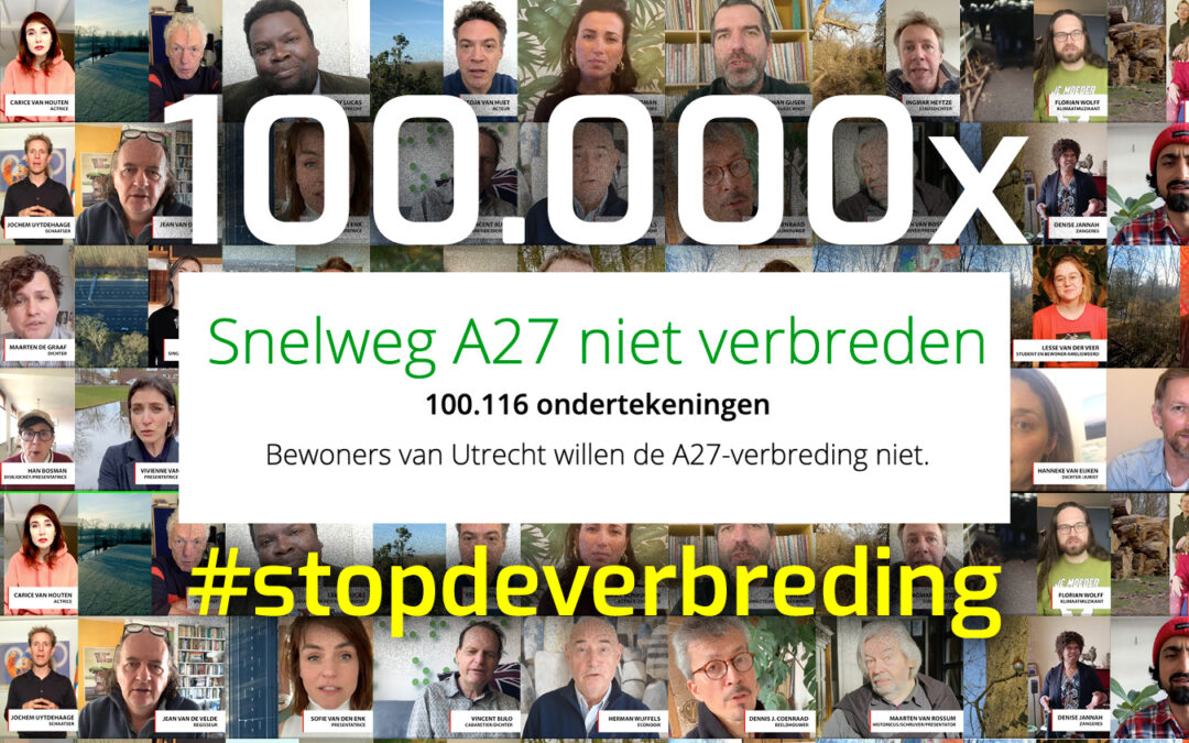 Petitie 100.000 keer ondertekend!