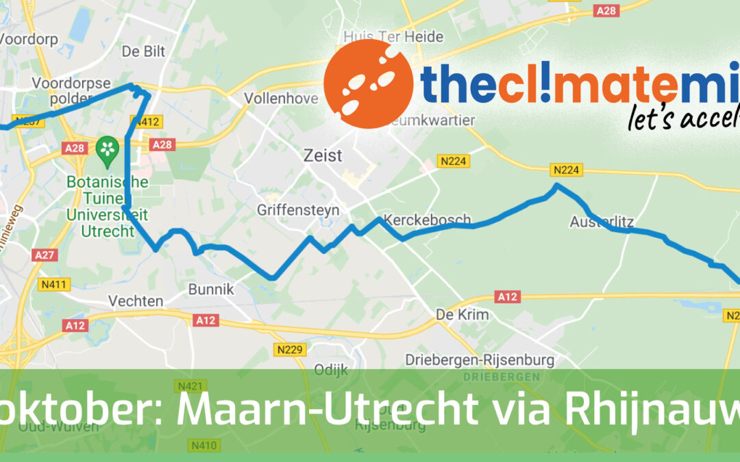 Loop een stukje mee met de Klimaatmars langs Kromme Rijn en Fort bij Rhijnauwen