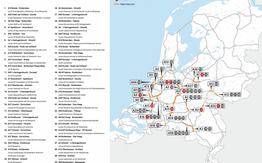 Verdampende files: van 5 naar 3 naar 1