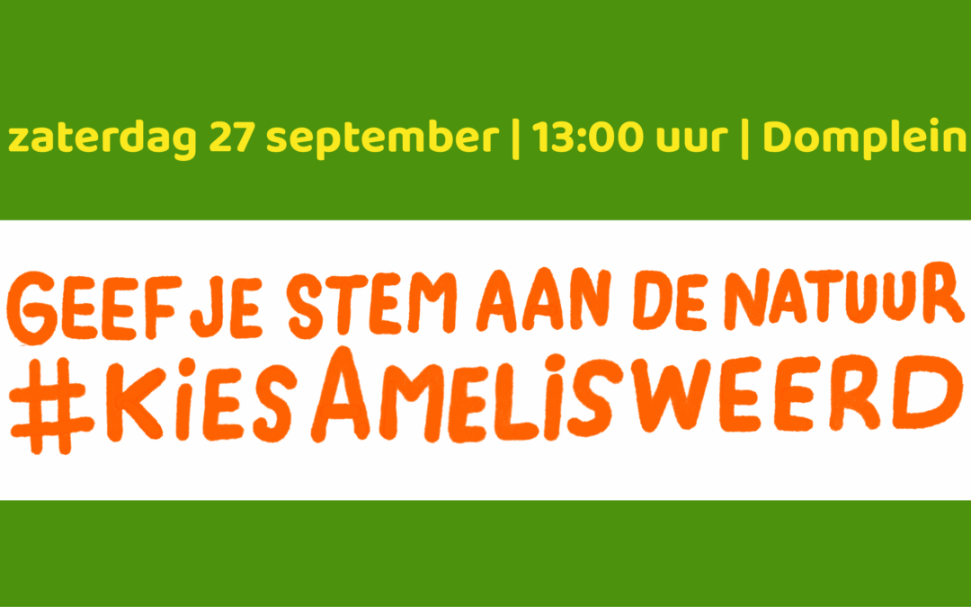 De straat op voor Amelisweerd!