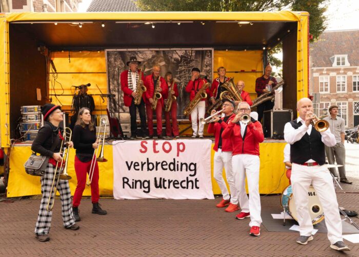 Amelisweerd demo 27 september 2025. Foto: Liesbeth Paardekooper.