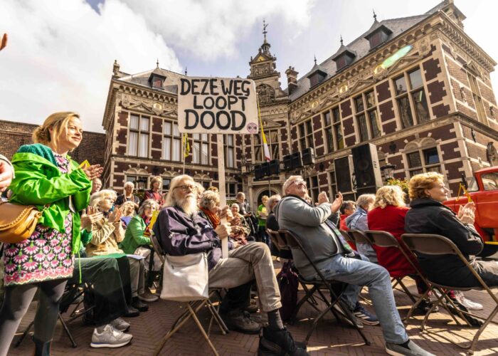 Amelisweerd demo 27 september 2025. Foto: Liesbeth Paardekooper.