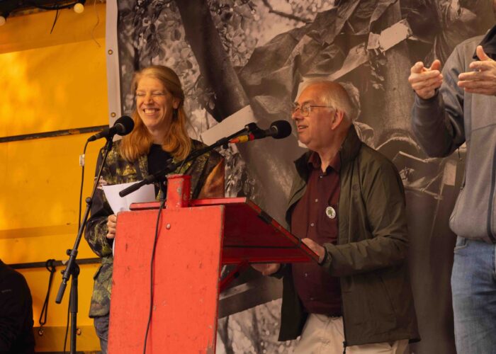 Amelisweerd demo 27 september 2025. Foto: Liesbeth Paardekooper.