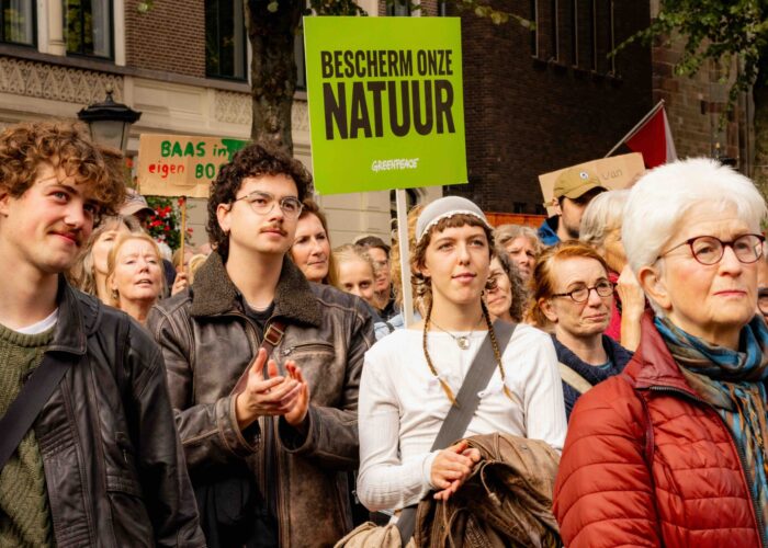 Amelisweerd demo 27 september 2025. Foto: Liesbeth Paardekooper.