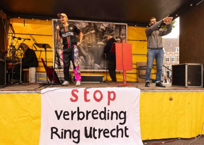 Amelisweerd demo 27 september 2025. Foto: Liesbeth Paardekooper.