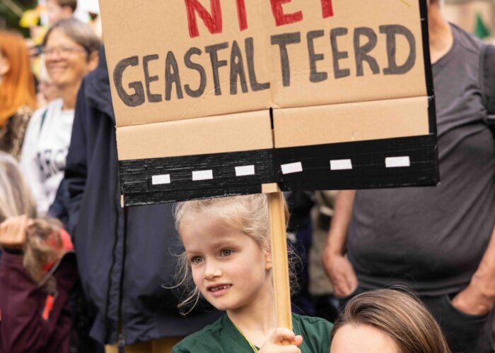Amelisweerd demo 27 september 2025. Foto: Liesbeth Paardekooper.