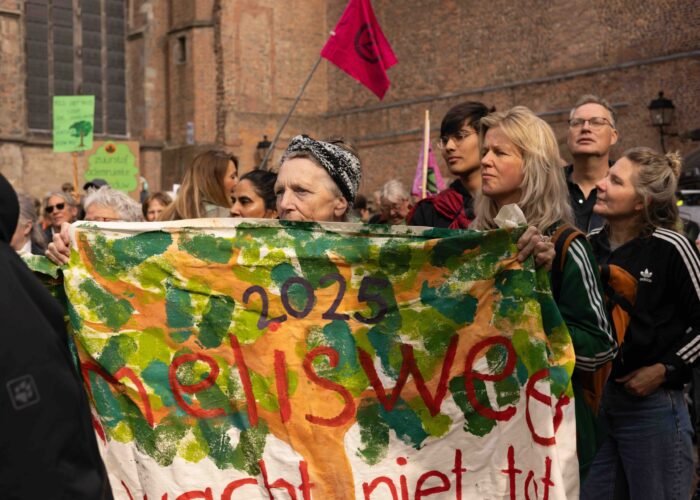 Amelisweerd demo 27 september 2025. Foto: Liesbeth Paardekooper.