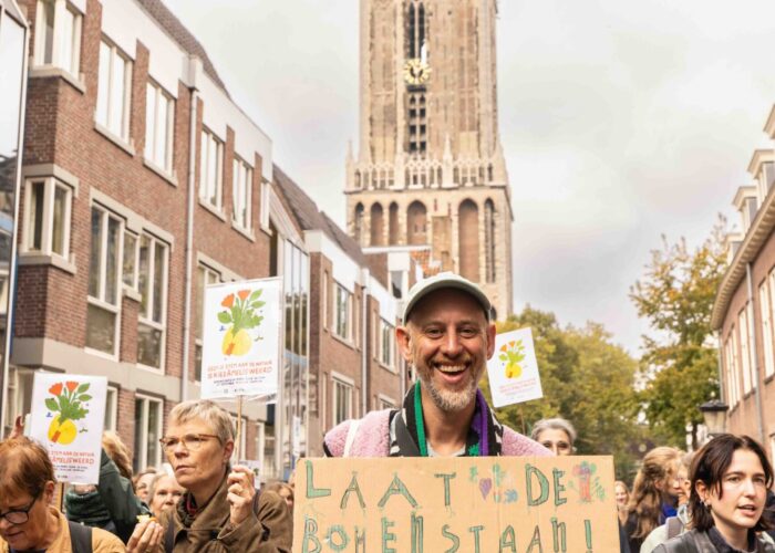 Amelisweerd demo 27 september 2025. Foto: Liesbeth Paardekooper.