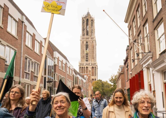 Amelisweerd demo 27 september 2025. Foto: Liesbeth Paardekooper.
