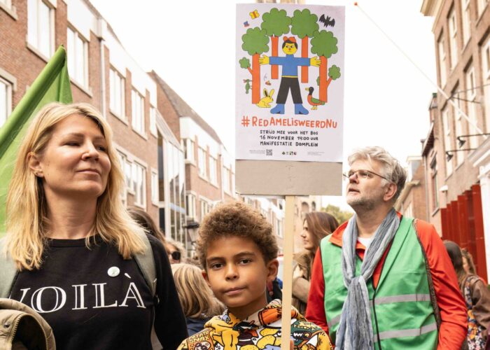 Amelisweerd demo 27 september 2025. Foto: Liesbeth Paardekooper.