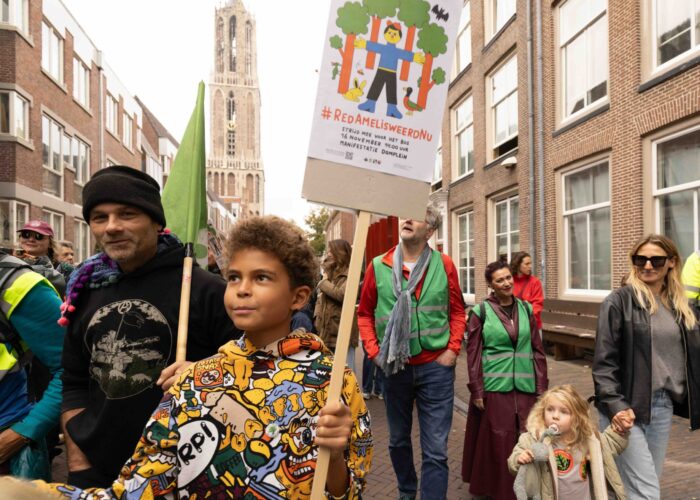 Amelisweerd demo 27 september 2025. Foto: Liesbeth Paardekooper.