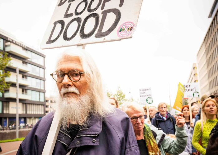 Amelisweerd demo 27 september 2025. Foto: Liesbeth Paardekooper.