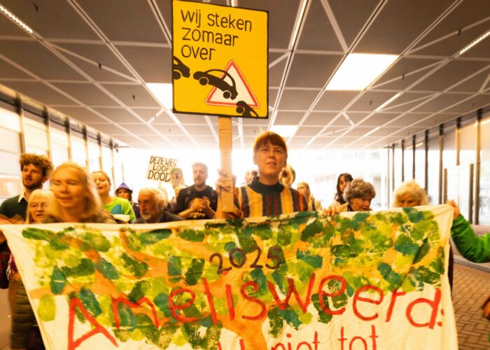Amelisweerd demo 27 september 2025. Foto: Liesbeth Paardekooper.