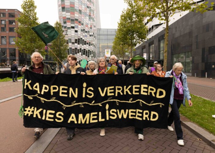 Amelisweerd demo 27 september 2025. Foto: Liesbeth Paardekooper.