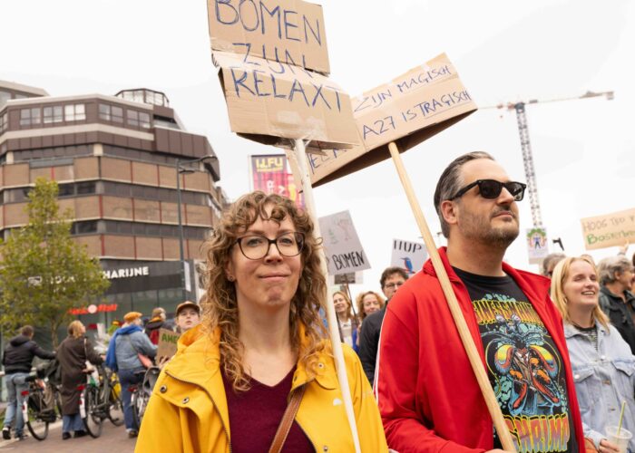 Amelisweerd demo 27 september 2025. Foto: Liesbeth Paardekooper.