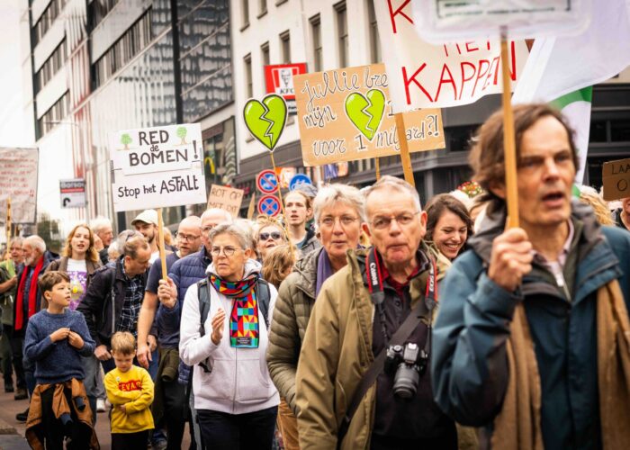 Amelisweerd demo 27 september 2025. Foto: Liesbeth Paardekooper.