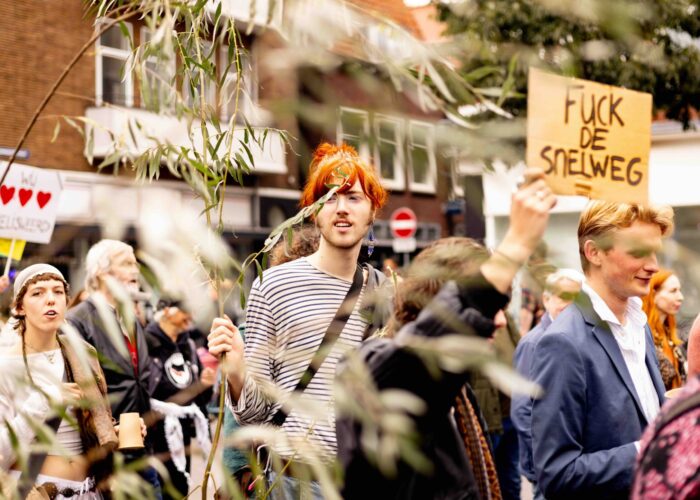 Amelisweerd demo 27 september 2025. Foto: Liesbeth Paardekooper.
