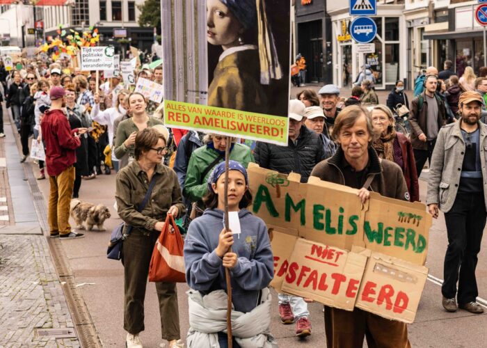 Amelisweerd demo 27 september 2025. Foto: Liesbeth Paardekooper.