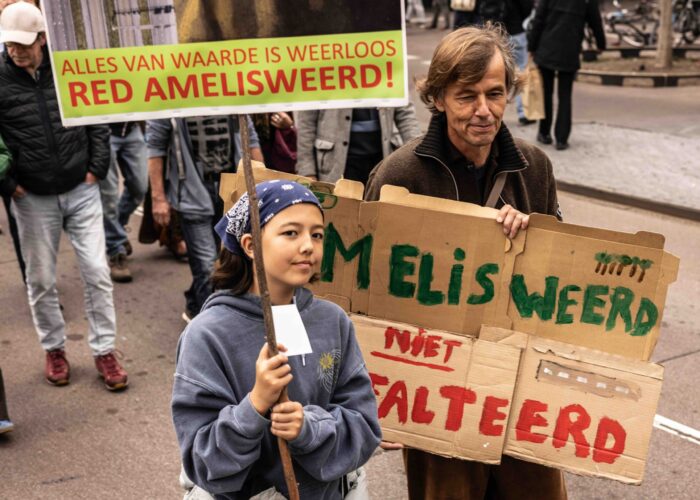 Amelisweerd demo 27 september 2025. Foto: Liesbeth Paardekooper.