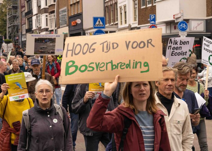 Amelisweerd demo 27 september 2025. Foto: Liesbeth Paardekooper.