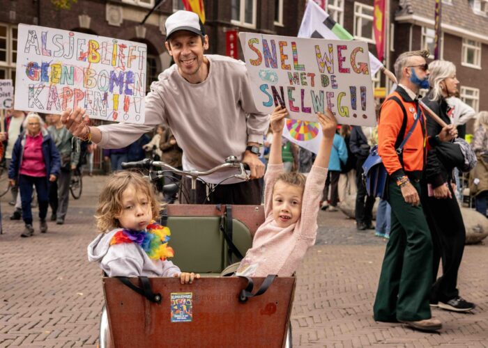 Amelisweerd demo 27 september 2025. Foto: Liesbeth Paardekooper.